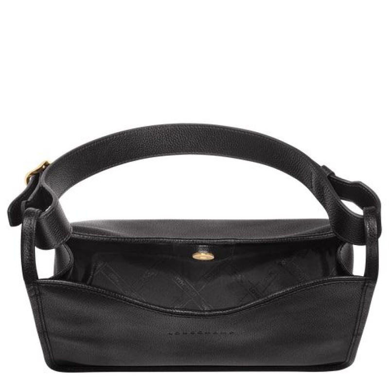 Longchamp Le Foulonne Shoulder bag Black | ZSU-685419