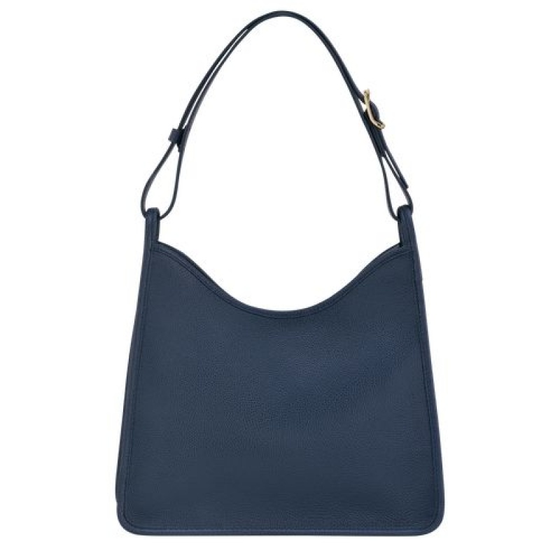 Longchamp Le Foulonne Shoulder bag Navy | FCO-187294