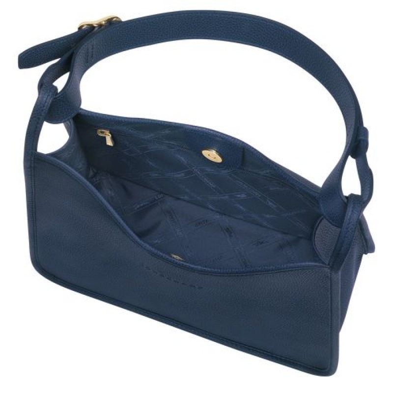 Longchamp Le Foulonne Shoulder bag Navy | FCO-187294