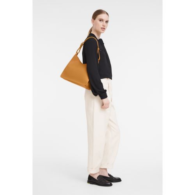 Longchamp Le Foulonne Shoulder bag Saffron | AZP-496730