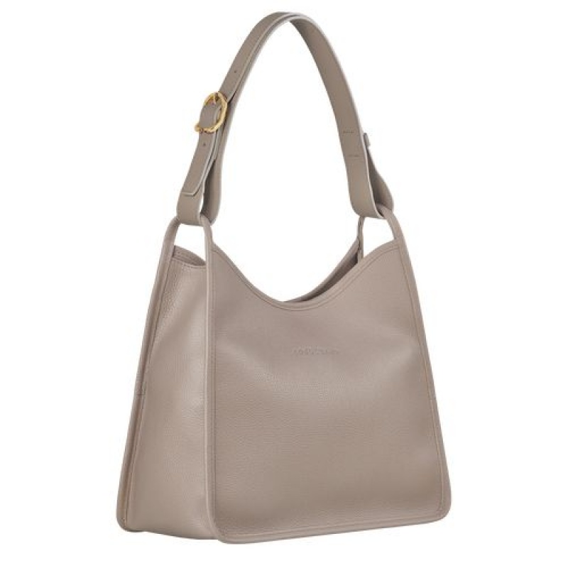 Longchamp Le Foulonne Shoulder bag Turtledove | AFU-749381