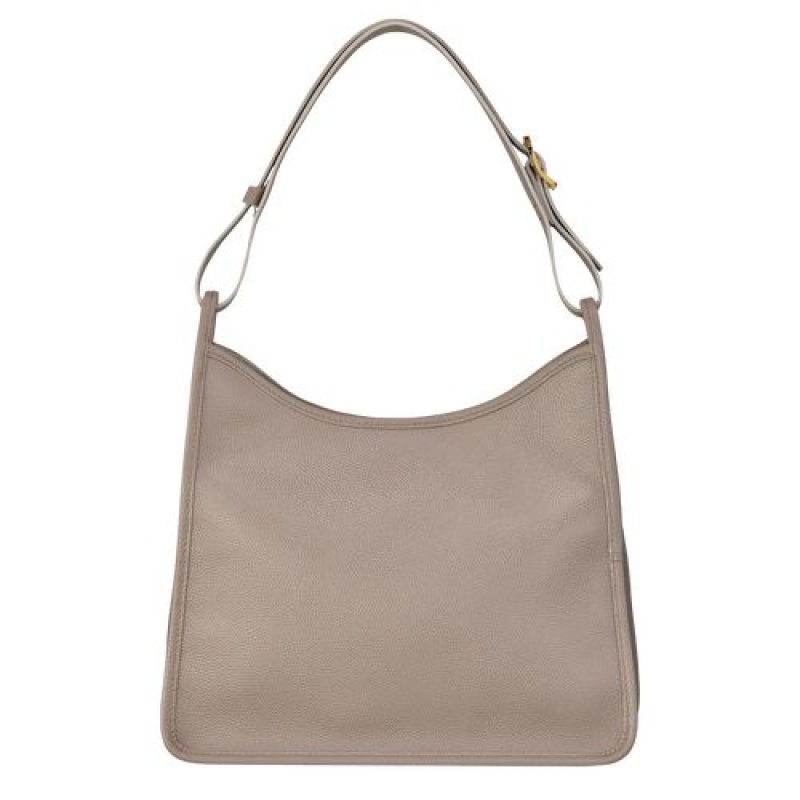 Longchamp Le Foulonne Shoulder bag Turtledove | AFU-749381