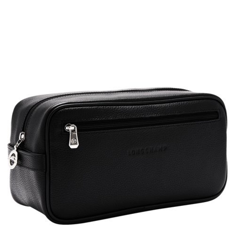 Longchamp Le Foulonne Toiletry case Black | HLT-856147