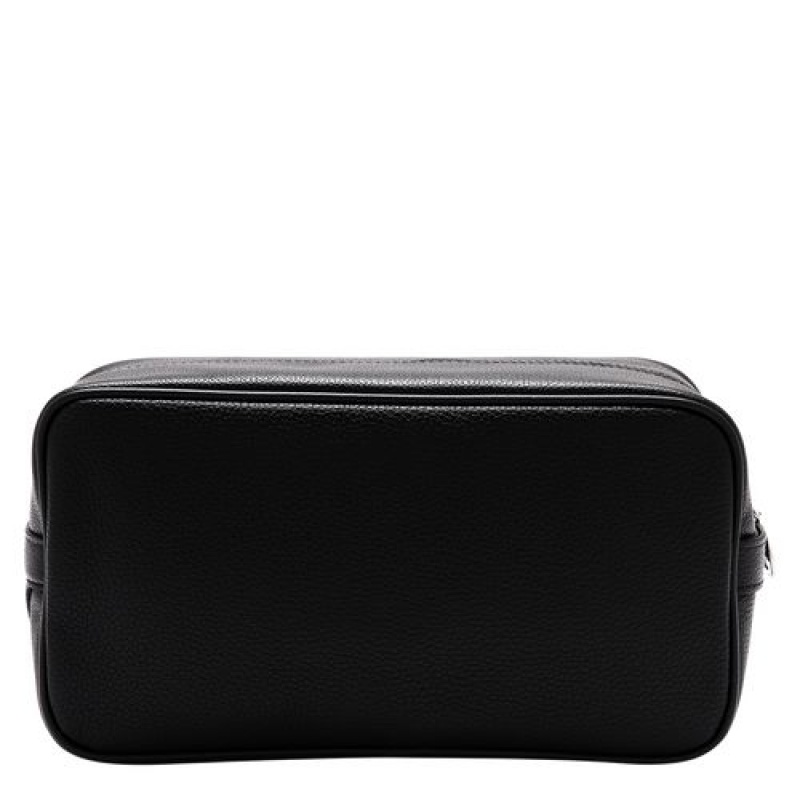 Longchamp Le Foulonne Toiletry case Black | HLT-856147