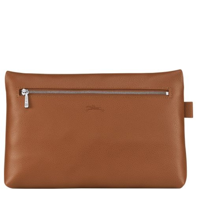 Longchamp Le Foulonne Toiletry case Caramel | PTG-734526