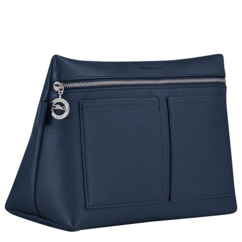 Longchamp Le Foulonne Toiletry case Navy | CMA-809521