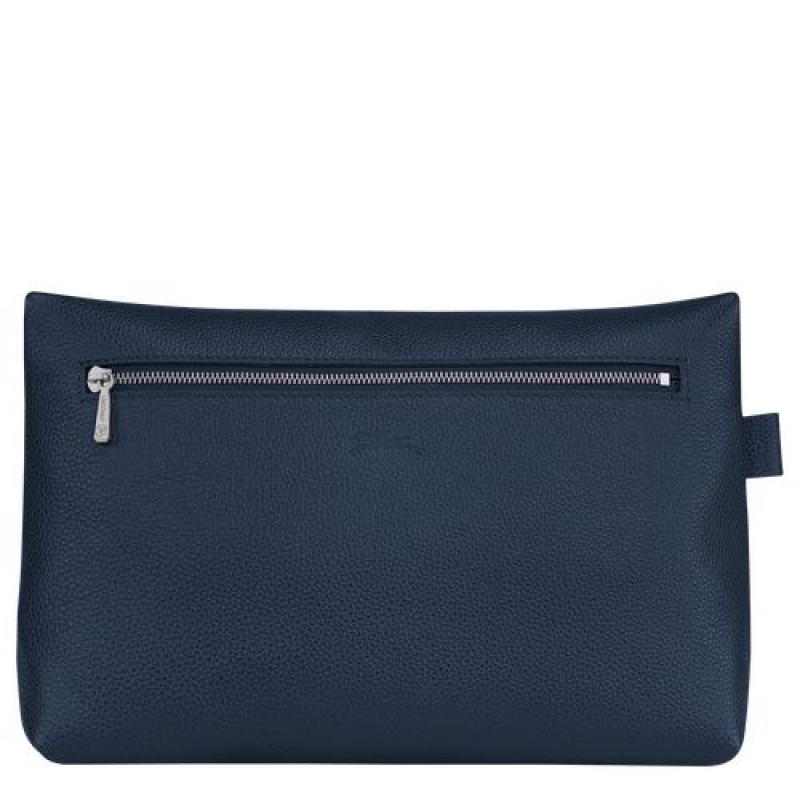 Longchamp Le Foulonne Toiletry case Navy | CMA-809521