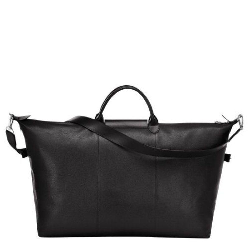 Longchamp Le Foulonne Travel bag L Black | ROP-934620