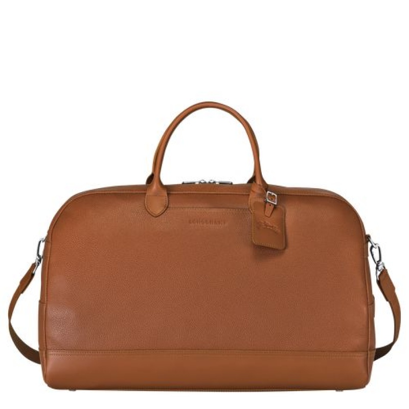 Longchamp Le Foulonne Travel bag L Caramel | VNR-917345