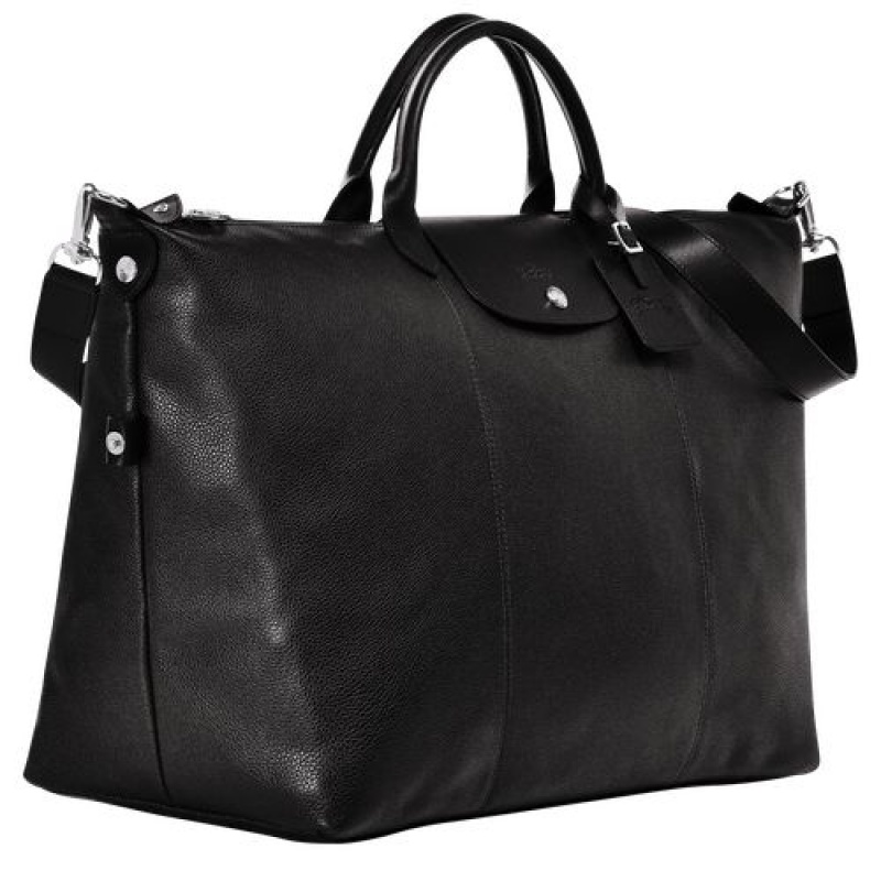 Longchamp Le Foulonne Travel bag XL Black | YTF-427658