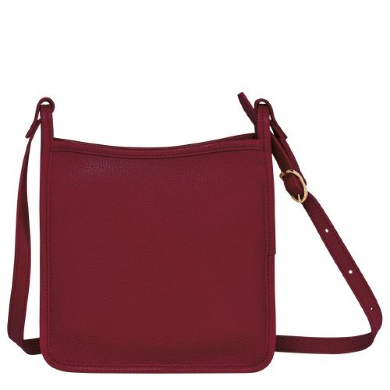 Longchamp Le Foulonne Zipped crossbody bag S Red | CUV-170593