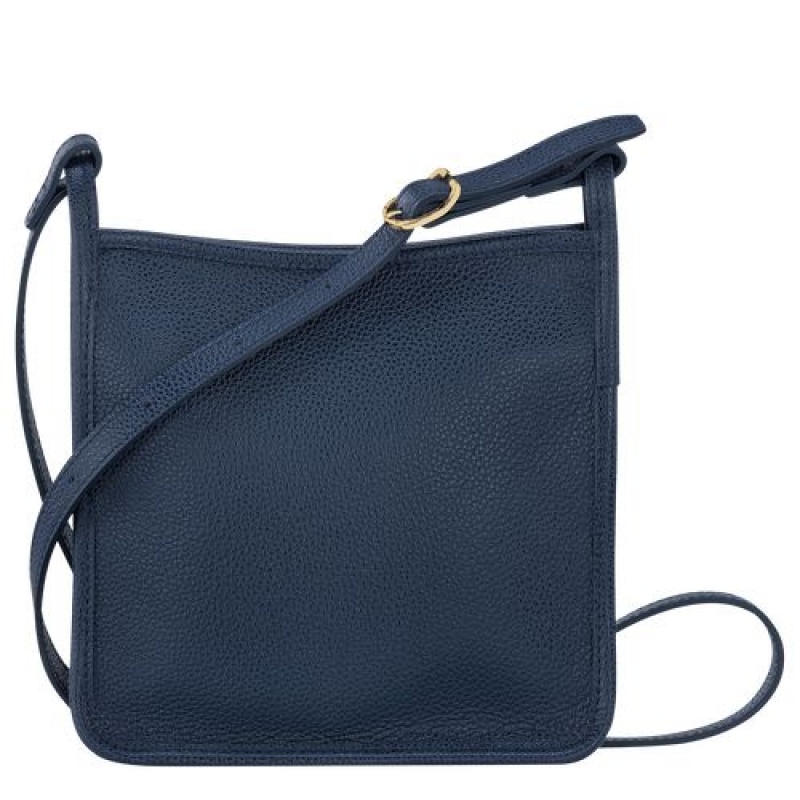 Longchamp Le Foulonne Zipped crossbody bag S Navy | TOC-574312