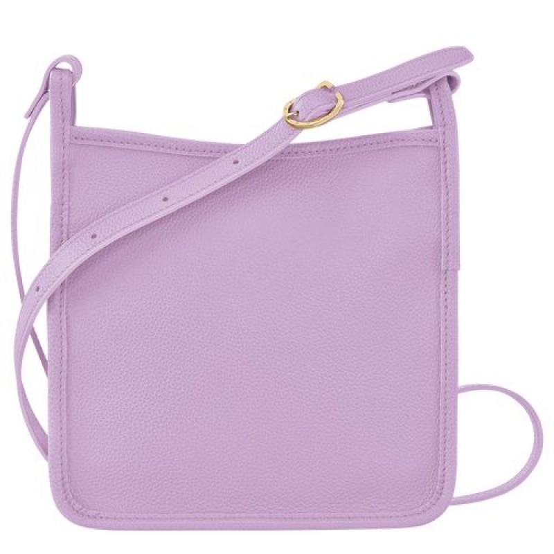 Longchamp Le Foulonne Zipped crossbody bag S Lilac | SLP-267945