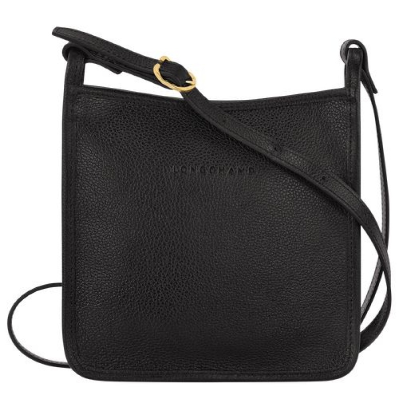 Longchamp Le Foulonne Zipped crossbody bag S Black | LUX-065318