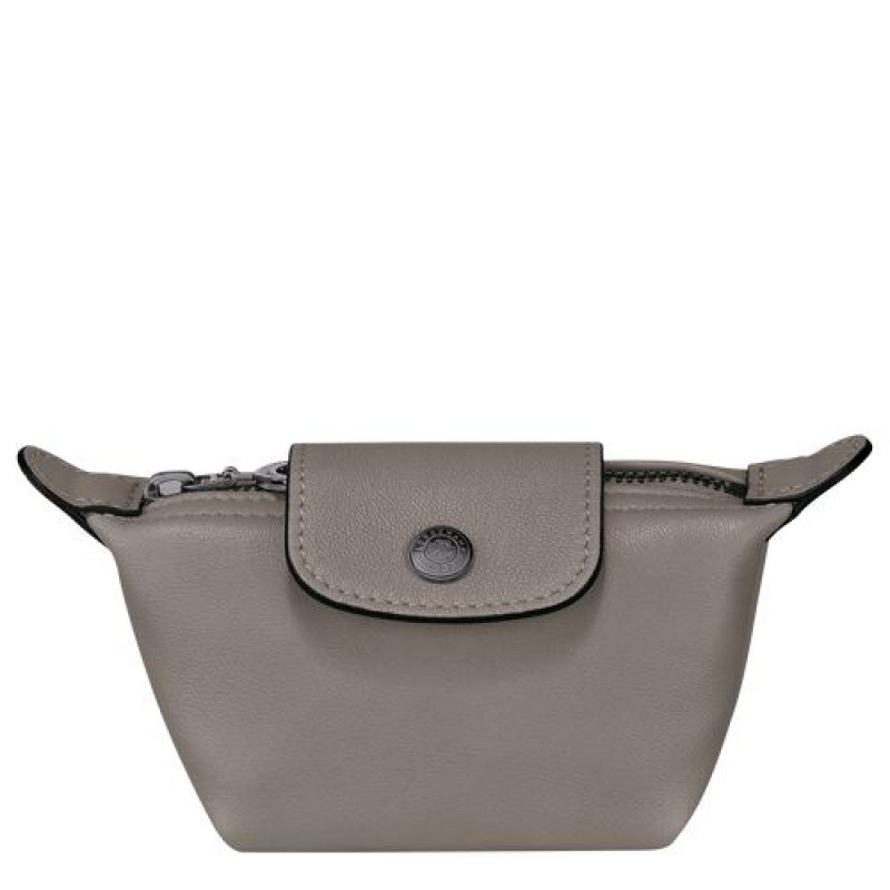 Longchamp Le Pliage Cuir Coin purse Turtledove | XML-304596