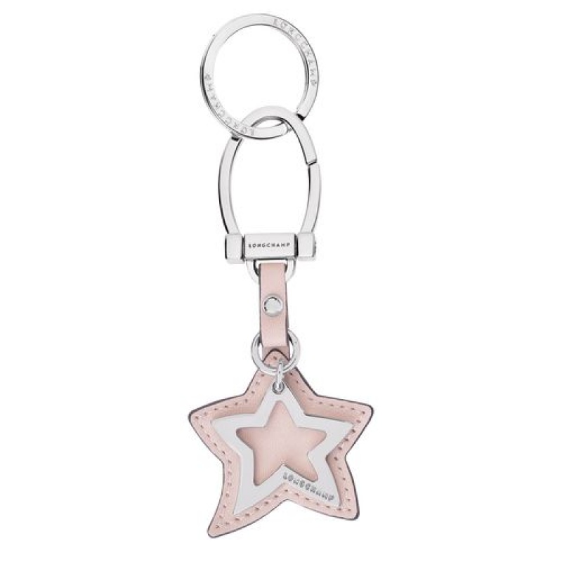 Longchamp Le Pliage Cuir Key-rings Pale Pink | WQJ-452781