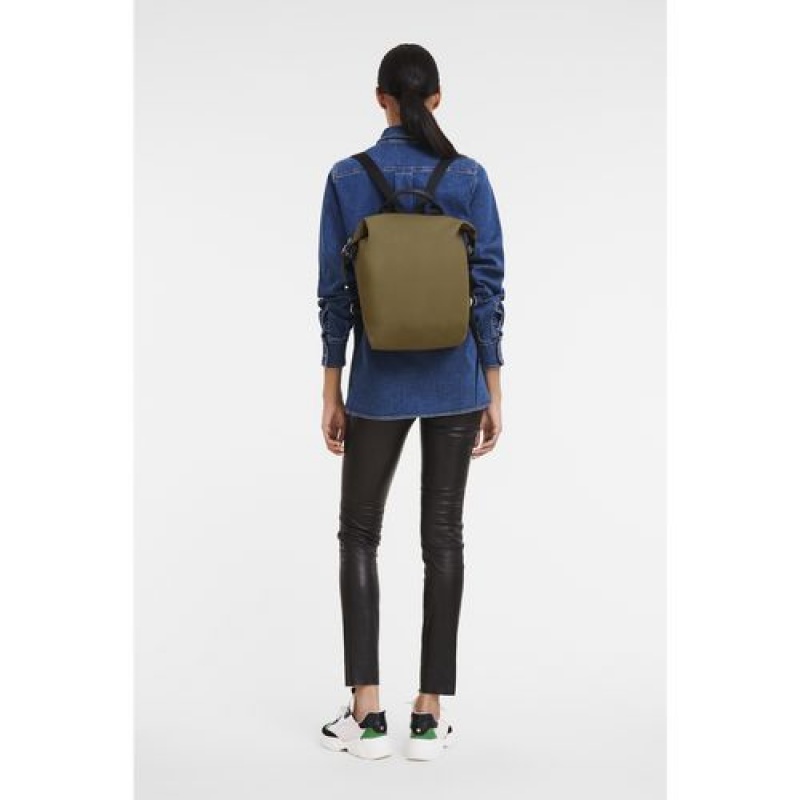 Longchamp Le Pliage Energy Backpack Khaki | IVW-962158