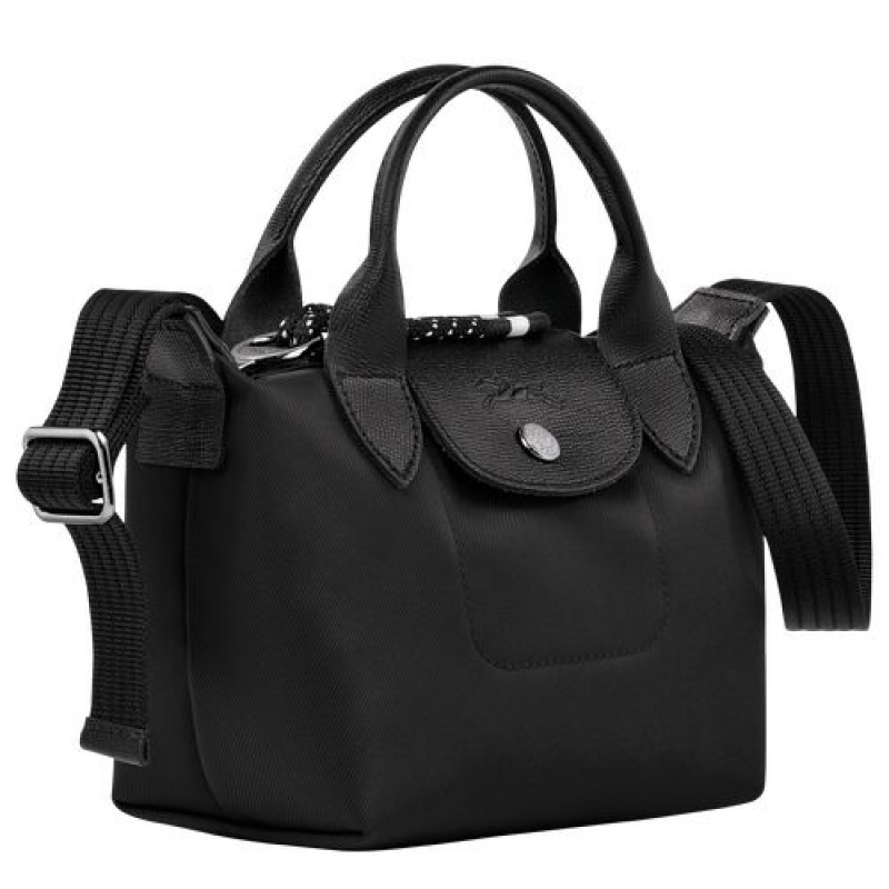 Longchamp Le Pliage Energy Top handle bag XS Black | PAW-382471