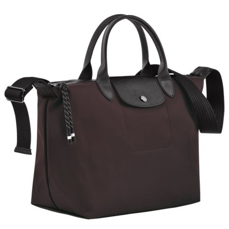 Longchamp Le Pliage Energy Top handle bag M Burgundy | OXB-912685