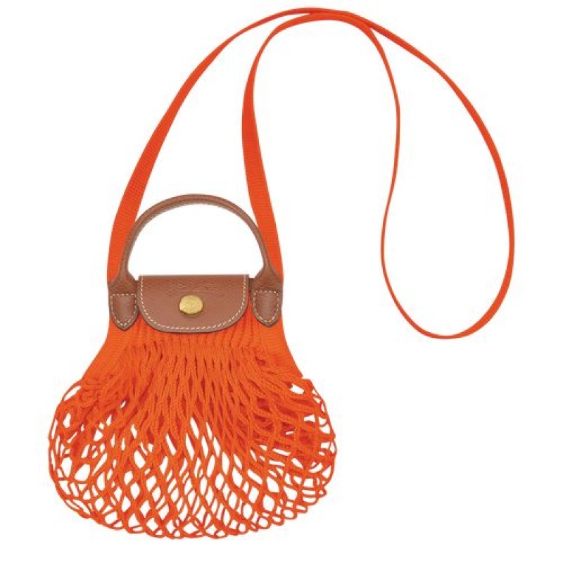 Longchamp Le Pliage Filet Crossbody bag XS Orange | XUL-207136