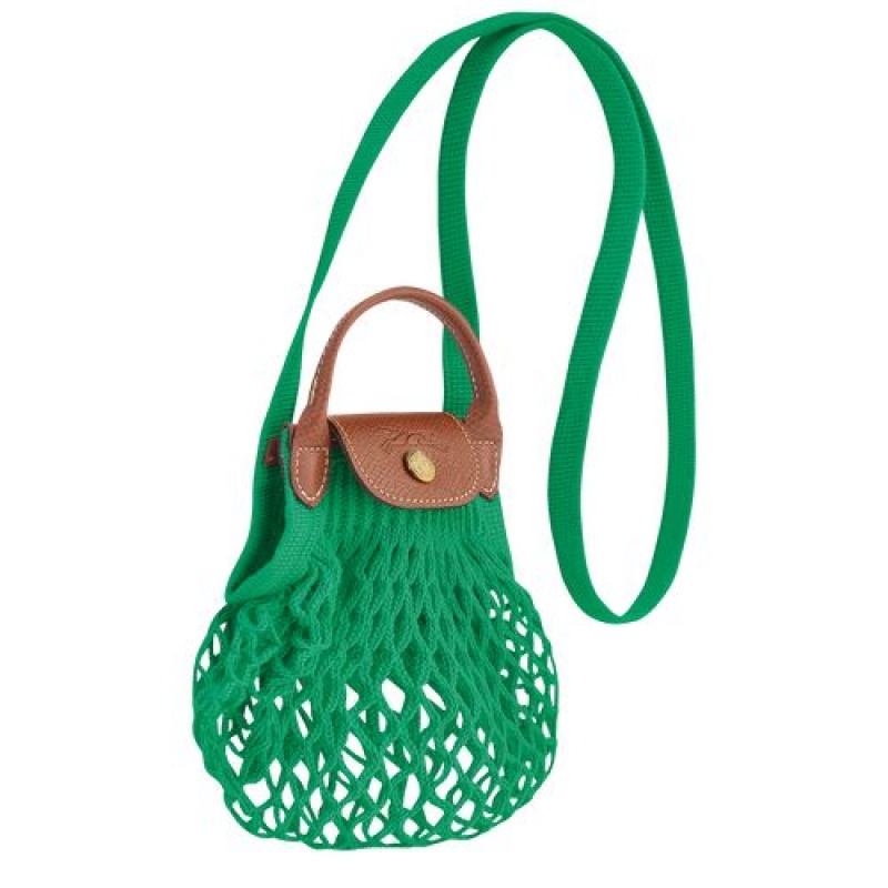 Longchamp Le Pliage Filet Crossbody bag XS Green | PMK-632904