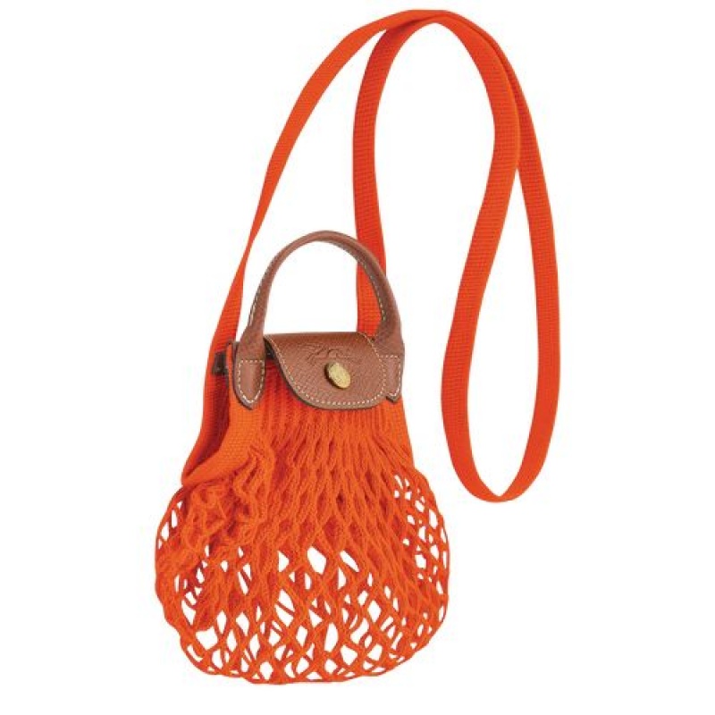 Longchamp Le Pliage Filet Crossbody bag XS Orange | NCB-357926