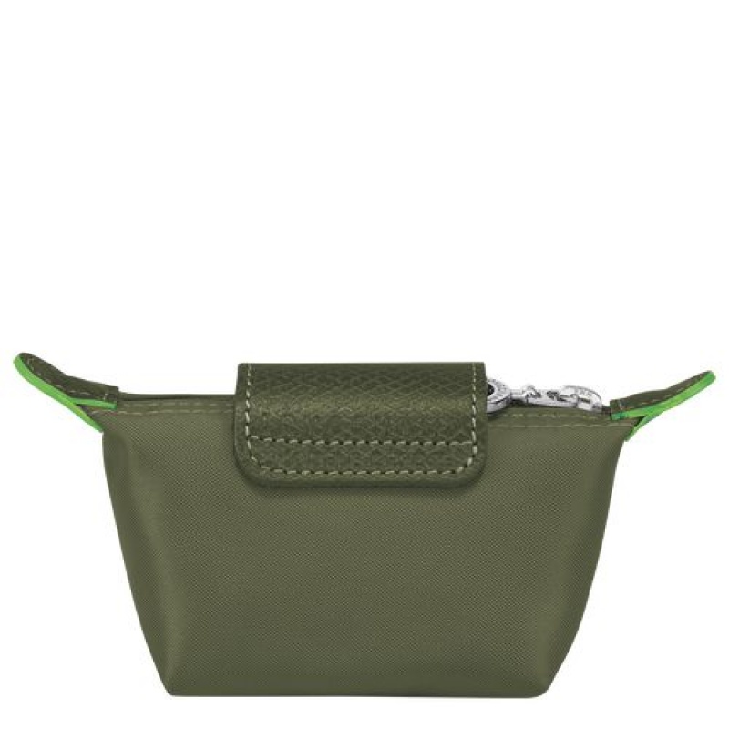 Longchamp Le Pliage Green Coin purse Forest | UGT-985736