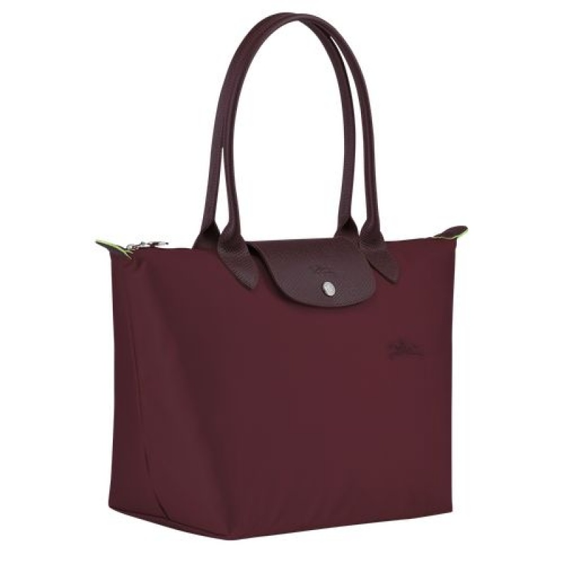 Longchamp Le Pliage Green Shoulder bag S Burgundy | XRC-537208