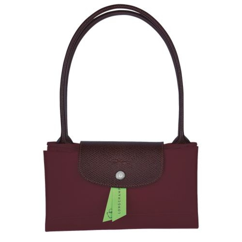 Longchamp Le Pliage Green Shoulder bag S Burgundy | XRC-537208