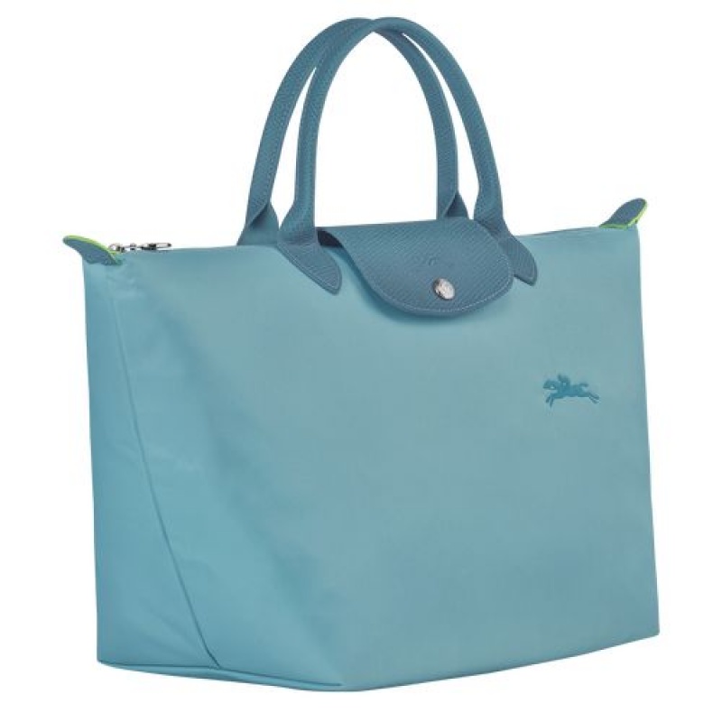 Longchamp Le Pliage Green Top handle bag M Thunderstorm | HYJ-905412