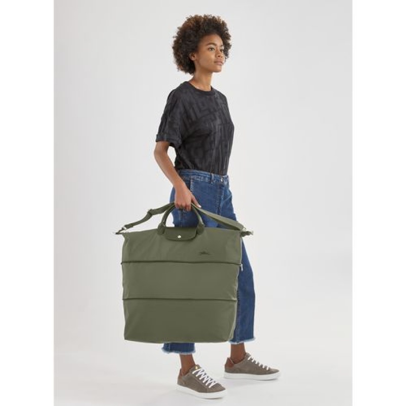 Longchamp Le Pliage Green Travel bag expandable Forest | AUF-324897