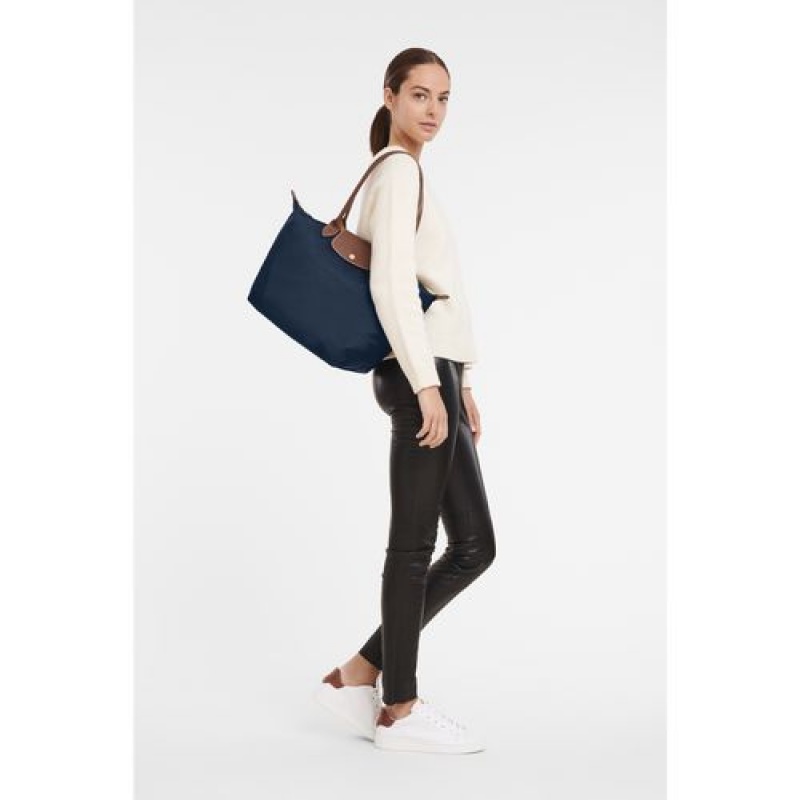 Longchamp Le Pliage Original Shoulder bag L Navy | JQF-068417