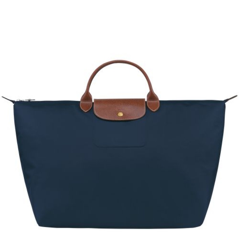 Longchamp Le Pliage Original Travel bag L Navy | ETM-518723