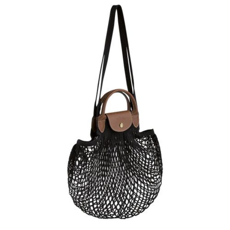 Longchamp Le Pliage filet Top handle bag Black | JWZ-723804