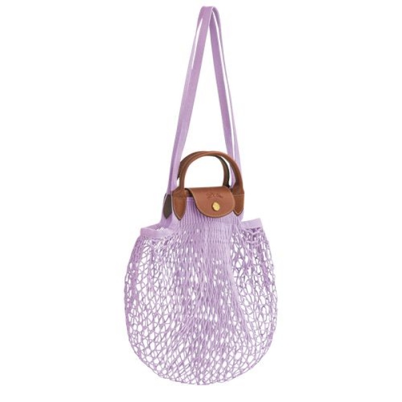 Longchamp Le Pliage filet Top handle bag Lilac | ADQ-521480