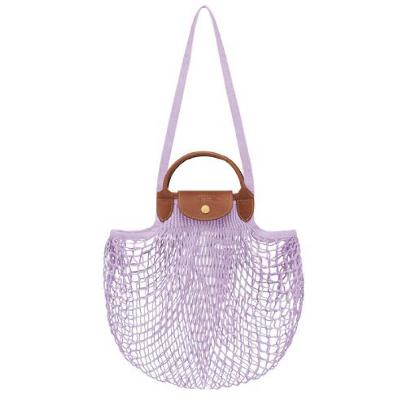 Longchamp Le Pliage filet Top handle bag Lilac | ADQ-521480