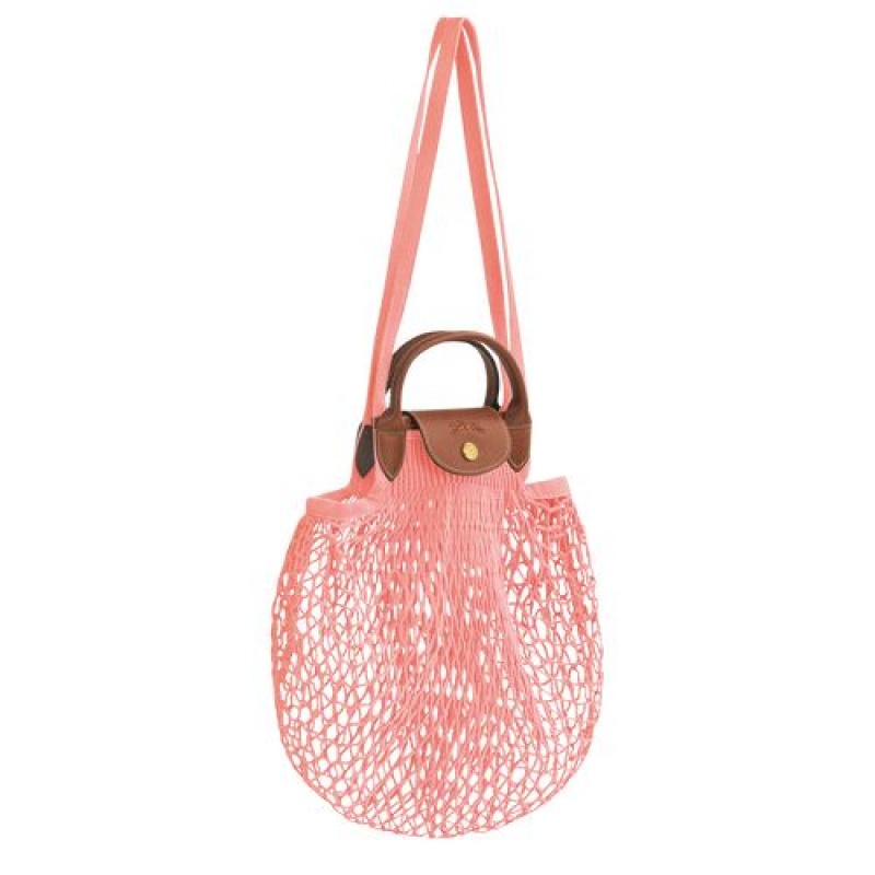 Longchamp Le Pliage filet Top handle bag Blush | QVO-342815