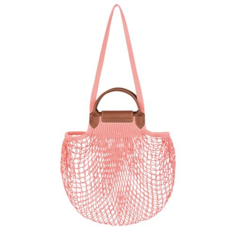 Longchamp Le Pliage filet Top handle bag Blush | QVO-342815