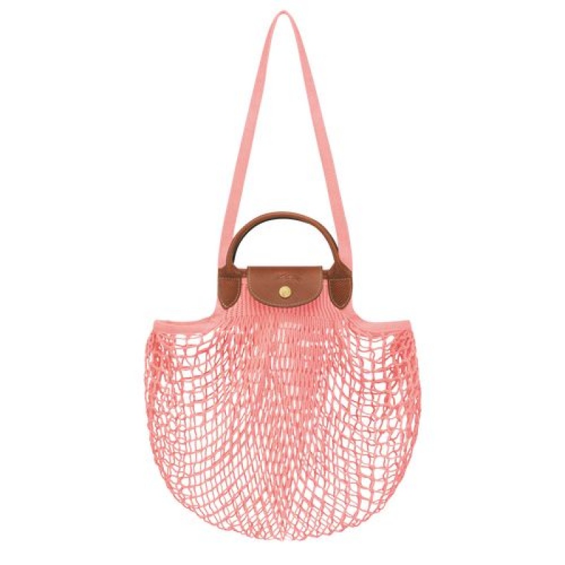 Longchamp Le Pliage filet Top handle bag Blush | QVO-342815