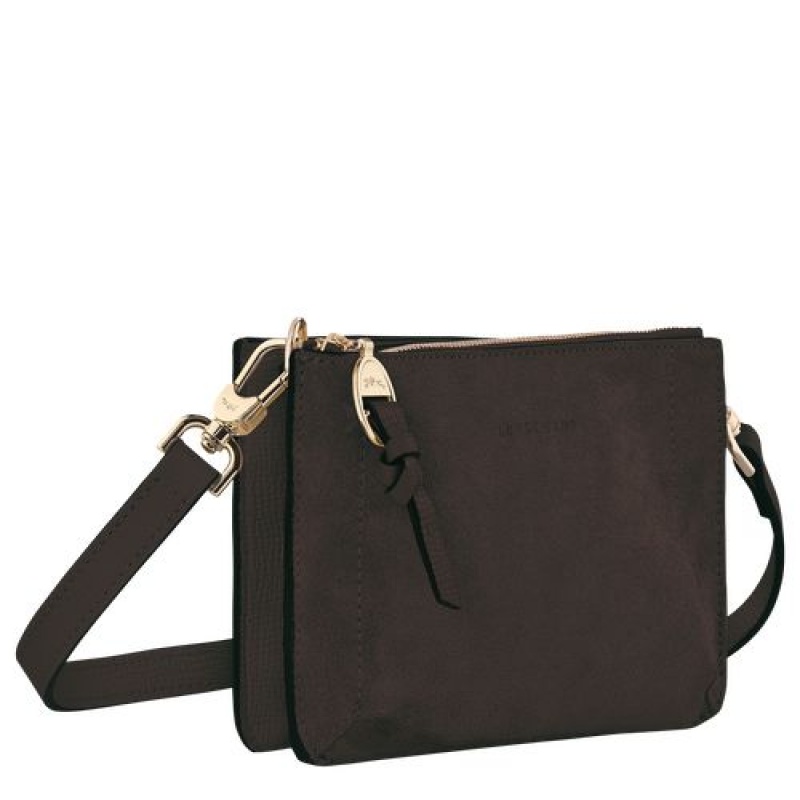 Longchamp Mailbox Soft Pouch Ebony | DIR-835760