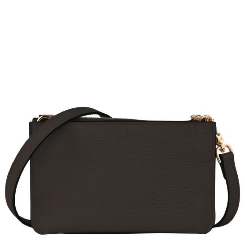 Longchamp Mailbox Soft Pouch Ebony | DIR-835760