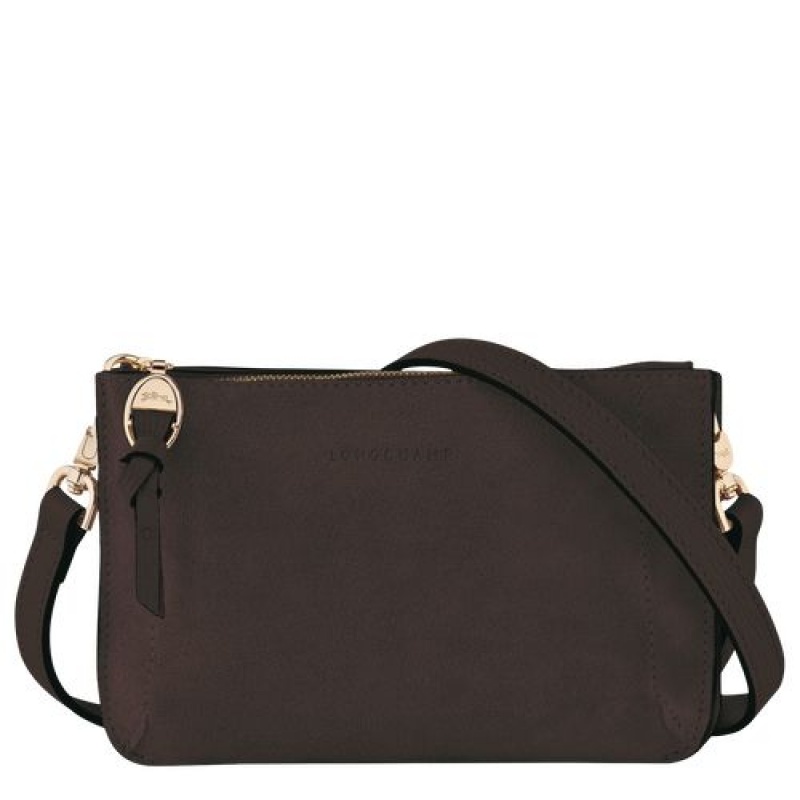 Longchamp Mailbox Soft Pouch Ebony | DIR-835760