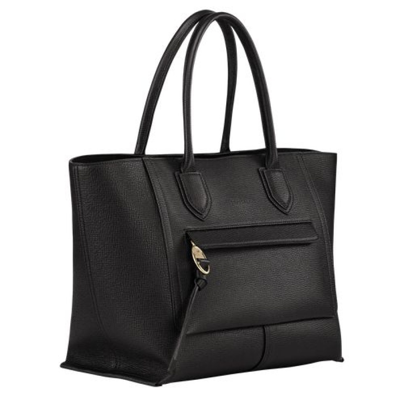 Longchamp Mailbox Top handle bag L Black | ASZ-061987