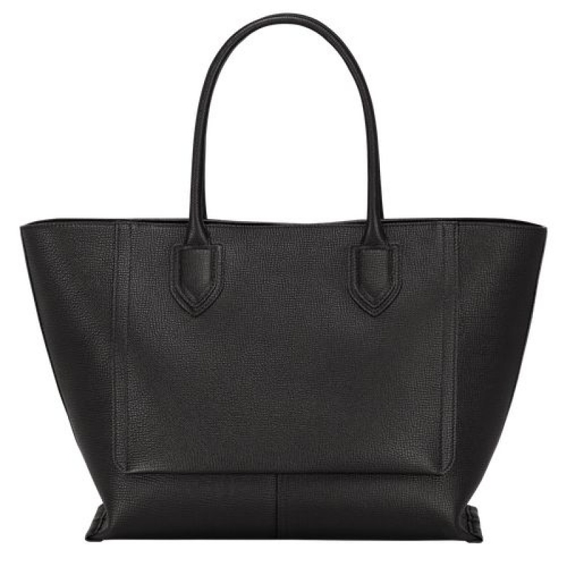 Longchamp Mailbox Top handle bag L Black | ASZ-061987