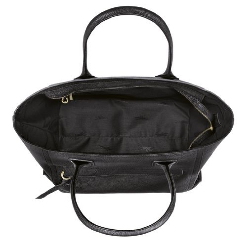 Longchamp Mailbox Top handle bag L Black | ASZ-061987