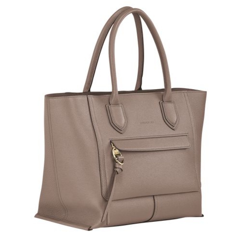 Longchamp Mailbox Top handle bag L Taupe | JXS-180256