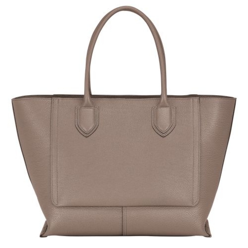 Longchamp Mailbox Top handle bag L Taupe | JXS-180256