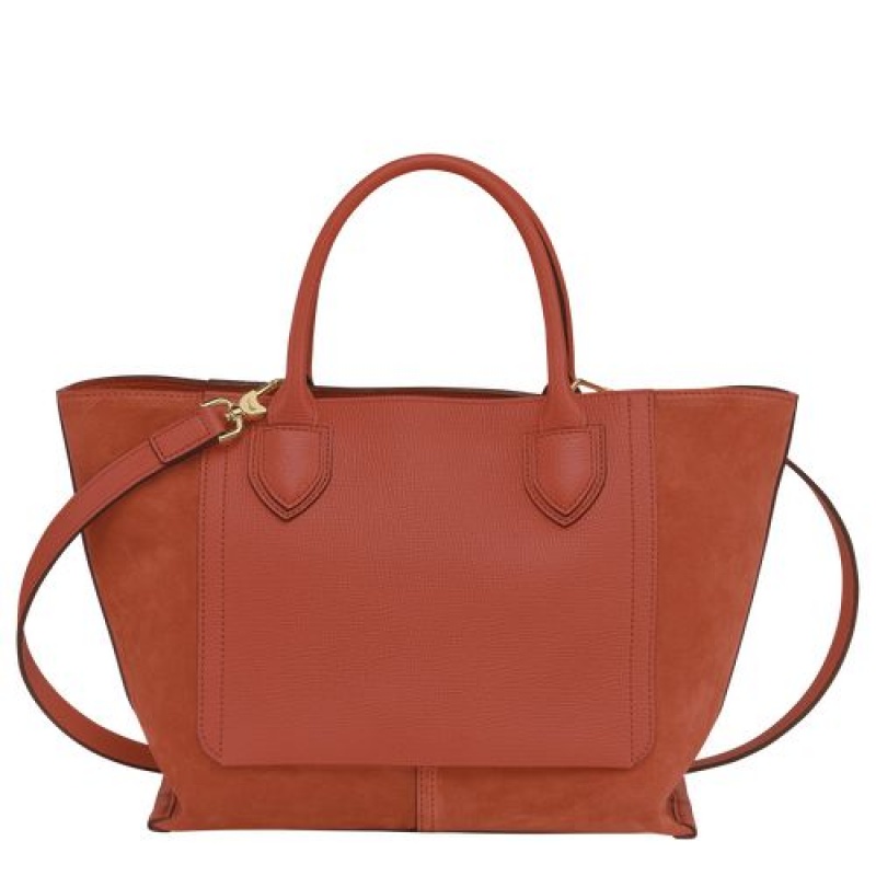 Longchamp Mailbox Top handle bag M Marmelade | HQR-835416