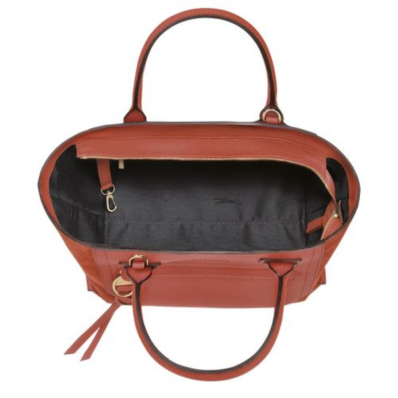 Longchamp Mailbox Top handle bag M Marmelade | HQR-835416