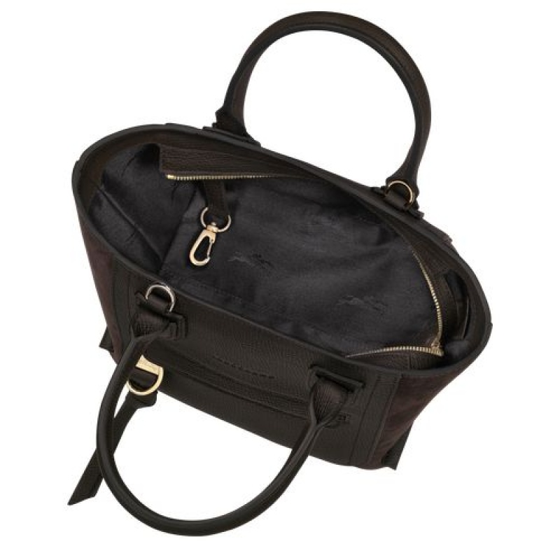 Longchamp Mailbox Top handle bag S Ebony | CDU-896517